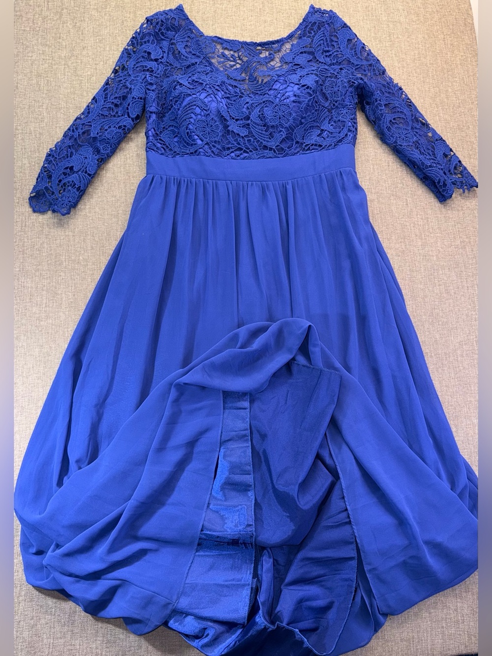 Ever Pretty Cobalt Blue Lace Bodice Women’s Formal Dress Size 12
